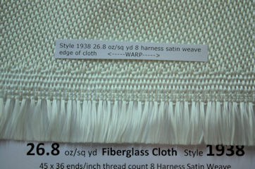 Style 1938 fiberglass cloth edge from Thayercraft Inc